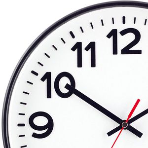 Produktbild für Wanduhr Eurotime 53820, Kunststoff, analog, Funkuhr