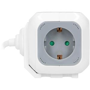Produktbild für Steckdosenwürfel Orno OR-AE-13247, weiß / grau