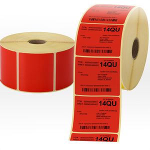 Thermoetiketten Böttcher-AG für Zebra, rot