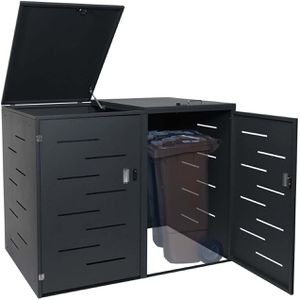 Produktbild für Mülltonnenbox Mendler HWC-E83, Metall