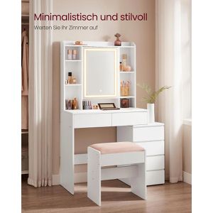 Produktbild für Schminktisch Vasagle RDT125W01, mit Beleuchtung