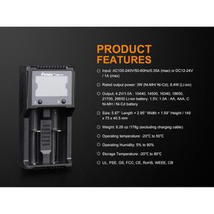 Produktbild für Akku-Ladegerät Fenix ARE-A2