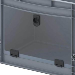 Produktbild für Eurobox AUER EG SKL 43/32 HG, grau, mit Acrylglas-Sichtklappe