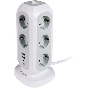 Steckdosenwürfel Verbatim Tower EUPT-01, 2m Kabel