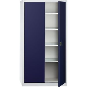 Werkzeugschrank Bisley E782A04G, aus Metall, grau / blau