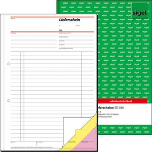 Produktbild für Lieferscheinbuch Sigel SD016, A4