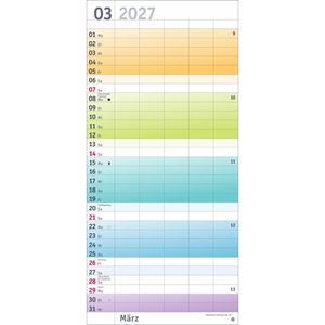 Produktbild für Familienplaner Heye 22735, Bunte Wochen, Jahr 2027