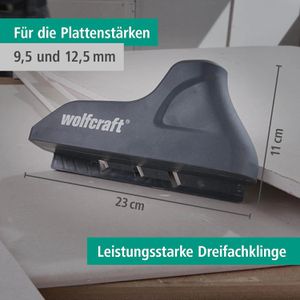 Produktbild für Handhobel Wolfcraft 4009000, Messerbreite 52mm