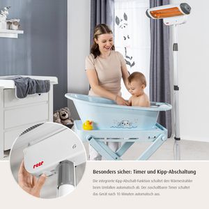 Produktbild für Heizstrahler reer FeelWell 2in1 1928, indoor