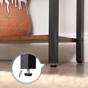 Produktbild für Bücherregal Vasagle LLS025B01, schwarz / vintage braun