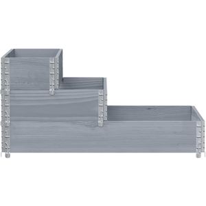 Produktbild für Palettenaufsatz vidaXL 4010311, grau, Holz