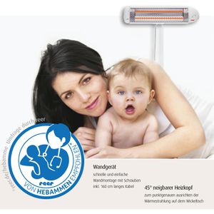 Produktbild für Heizstrahler reer Wickeltisch-Heizstrahler, indoor