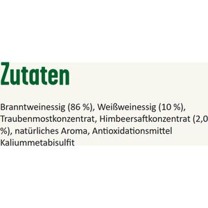 Produktbild für Tafelessig Kühne Himbeer, aus Branntwein- &amp; Weißwein, 5% Säure