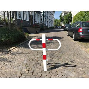 Produktbild für Parkbügel Schake 471FUB, rot / weiß, klappbar
