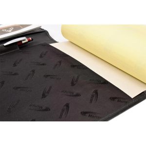 Produktbild für Schreibmappe Menzo MB58, schwarz, Echt Leder