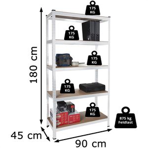 Produktbild für Schwerlastregal Karat 5 Holzböden