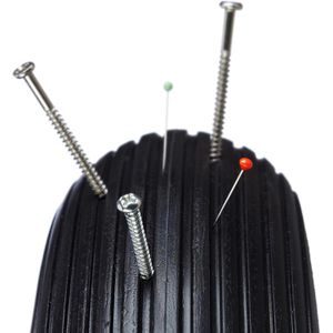 Produktbild für Schubkarrenrad Relaxdays 4.80/4.00-8, pannensicher Vollgummi