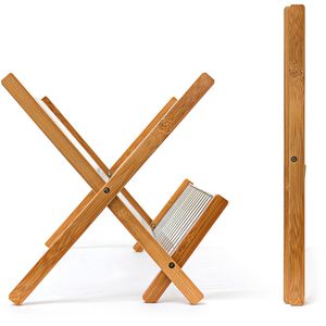 Produktbild für Abtropfgestell Relaxdays Cross Bambus-Metall