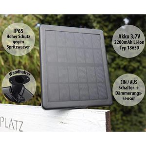 Produktbild für Gartenstrahler ChiliTec 23440, schwarz, mit 3W LED