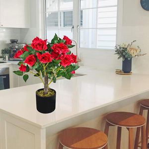 Produktbild für Kunstpflanze Decovego Rosenbusch