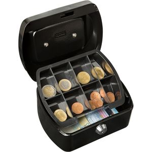 Produktbild für Geldkassette Idena 6 Zoll, 50025, Zylinderschloss