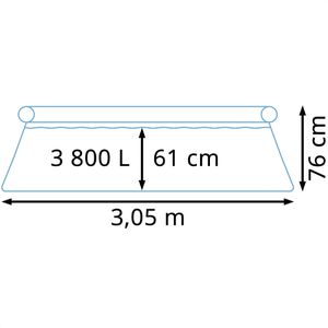 Produktbild für Aufstellpool Bestway 57270 Fast Set blau, rund