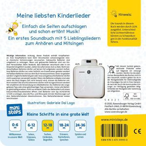 Produktbild für Spielbuch Ravensburger ministeps, 31993, Hör rein, sing mit