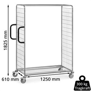 Produktbild für Kommissionierwagen Fetra 28302, verzinkt