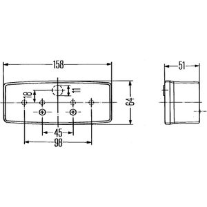 Produktbild für Anhänger-Beleuchtung Hella 2SD 003 184-031, für links