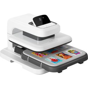 Produktbild für Transferpresse HTVRONT Auto Heat Press 2 Digit, weiß