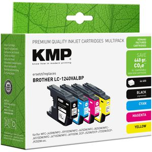 Produktbild für Tinte KMP B59V für Brother LC-1240VAL Value Pack