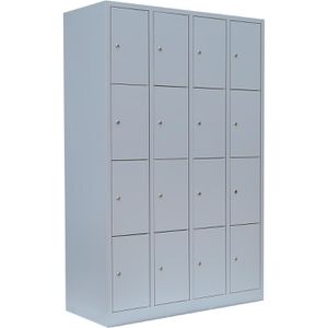 Produktbild für Schließfachschrank Lüllmann 520440, lichtgrau