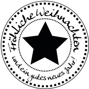 Produktbild für Motivstempel Rayher 28869000 Fröhliche Weihnachten, aus Holz