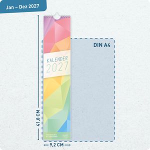 Produktbild für Streifenkalender Häfft 11396-0, Rainbow