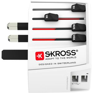 Produktbild für Reiseadapter SKROSS 1.302960 MUV USB