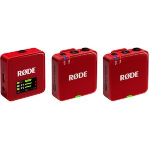 Produktbild für Mikrofon RODE Wireless GO Gen 3, rot