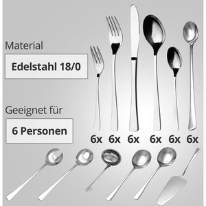 Produktbild für Besteck-Set Gräwe Würzburg 044.148 SD, Edelstahl 18/0