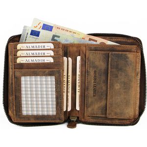 Produktbild für Portemonnaie Almadih P2H-RV, braun, aus Echt Leder