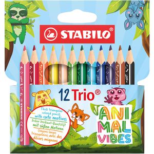Buntstifte Stabilo Trio dick Animal Vibes, 205/12-05