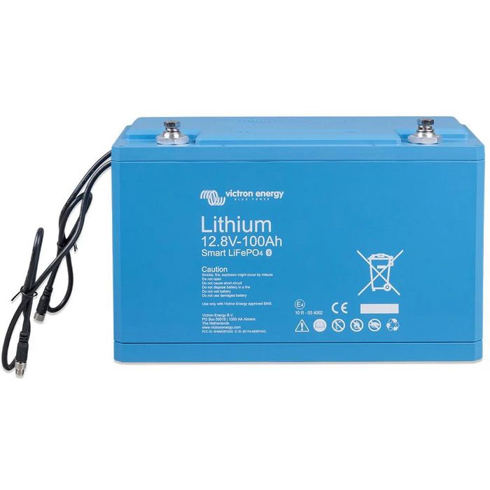 Victron Solarbatterie 12,8/100 Smart, LiFePO4, 12V, mit Bluetooth