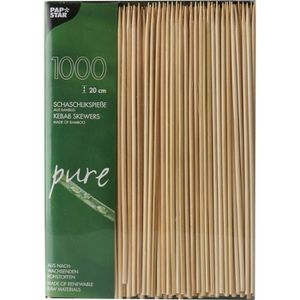 Produktbild für Holzspieße Papstar 16658 pure, Schaschlikspieße