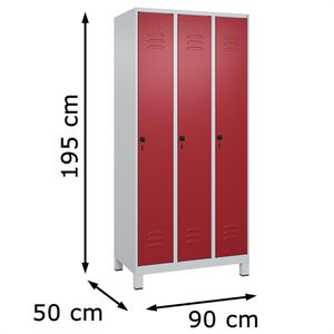 Produktbild für Spind CP-Möbel Classic PLUS, rot
