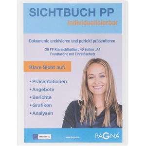 Produktbild für Sichtbuch Pagna 21011-02 Office, aus PP, A4