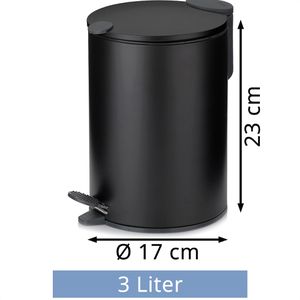 Produktbild für Mülleimer Kela Mats, 23614, schwarz