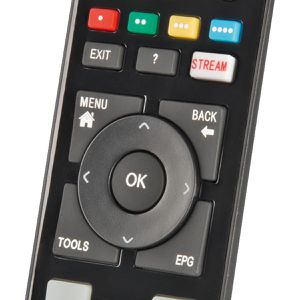 Produktbild für Ersatzfernbedienung Hama Grundig TV, 221065, beleuchtet