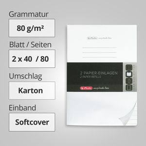 Produktbild für Notizbuch Herlitz Refill my.book flex, 50034093, Softcover