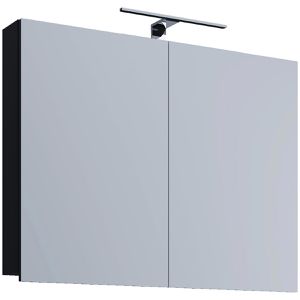 Produktbild für Spiegelschrank VCM Badinos 914881, schwarz