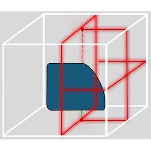 Produktbild für Kreuzlinienlaser Stabila 18044, LA 180 L