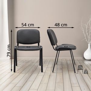 Produktbild für Besucherstuhl CLP Ken, 181146508, stapelbar