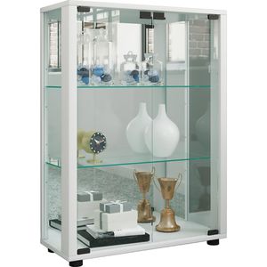 Produktbild für Glasvitrine VCM Sintalo, mit Spiegelrückwand, stehend